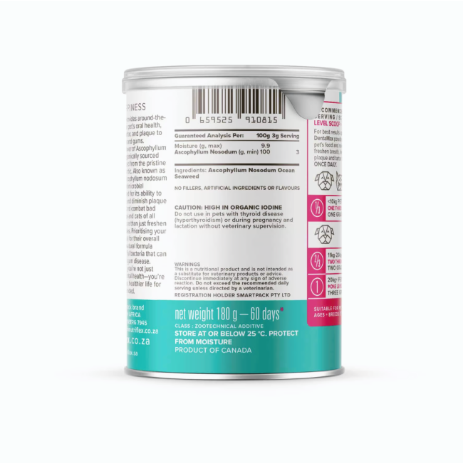 NutriFlex DentaMax Powder For Dogs and Cats side four
