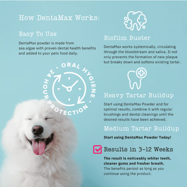 NutriFlex DentaMax Powder For Dogs and Cats how it works