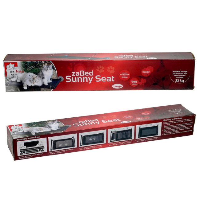zaBed Window Hammock carton packaging