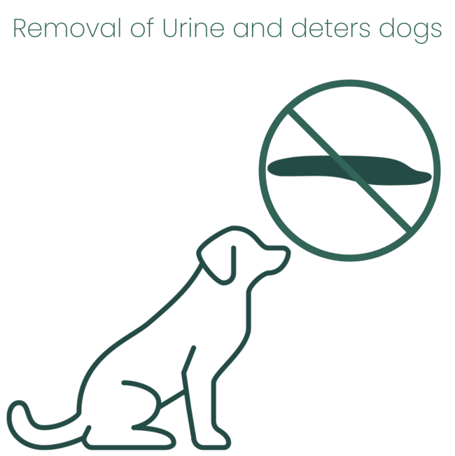 Animal Zone Dog Deodorising Spray deters dogs from marking