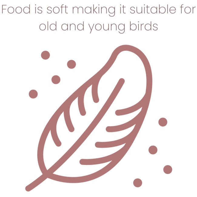 Animal Zone Parrot Cereal pellets are soft for all aged birds