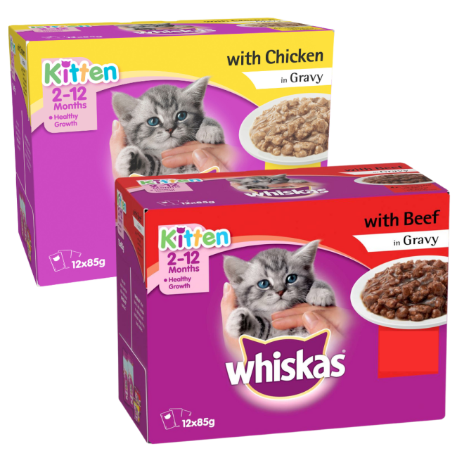 Whiskas clearance kitten gravy