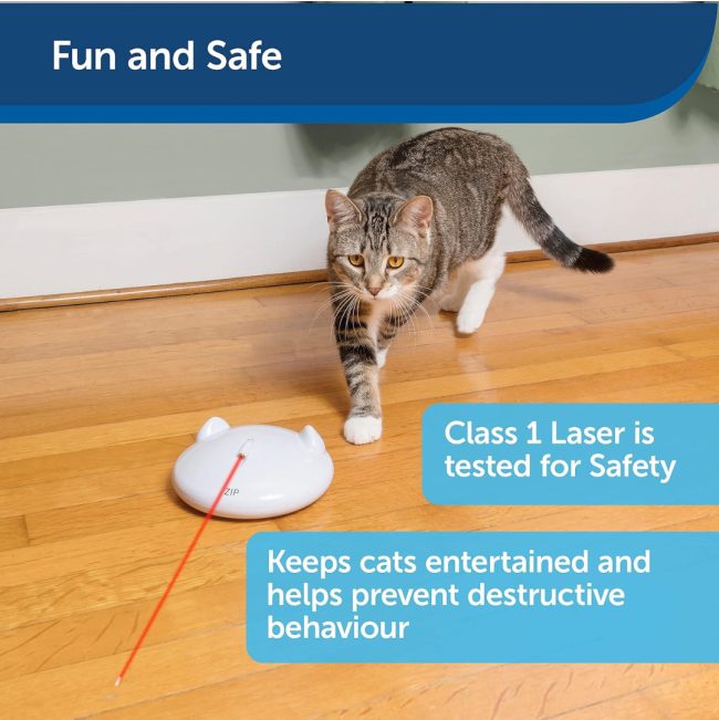 FroliCat® Zip Laser Toy creates safe fun