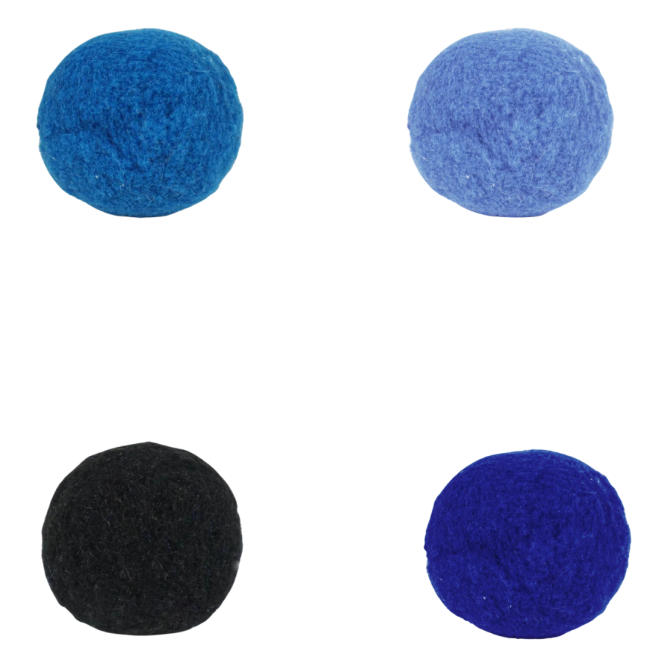 Battersea Catnip Toys For Cats blue, black, light blue and dark blue colours