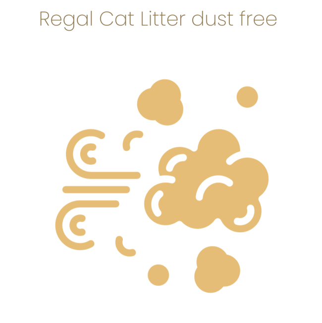 Regal Cat Litter is dust free