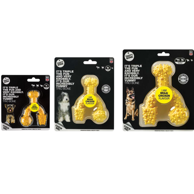 Tasty Bone Chew Toy braai chicken flavored chew bone