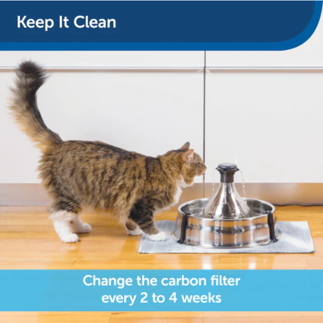 Replacement Charcoal Filter For 360 Fountains replace 2 to 4 weeks