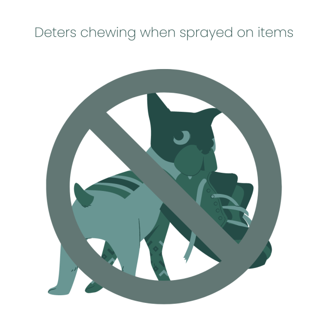 Beaphar Dog Anti-Gnawing Spray deters unwanted chewing