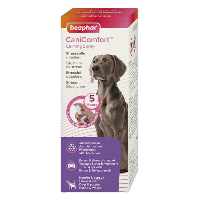 Beaphar Dog Canicomfort Calming Spray packaing