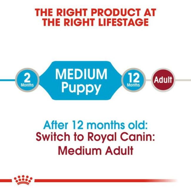 Royal Canin Medium Puppy Wet Food correct life stage