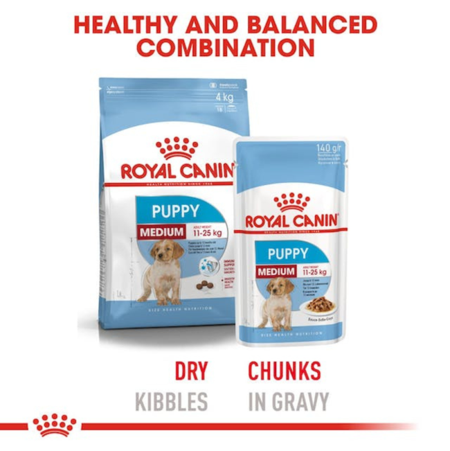 Royal Canin Medium Puppy Wet Food perfect combination