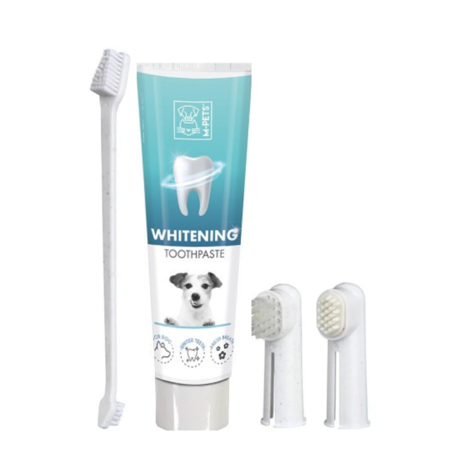 M-Pets whitening Dental Care Set contents in kit