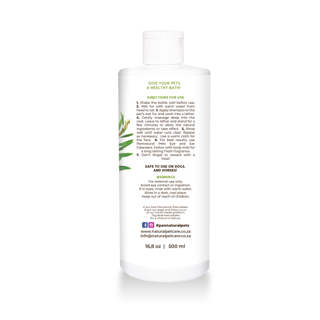 Pannatural Soothe that Itch Shampoo back of bottle
