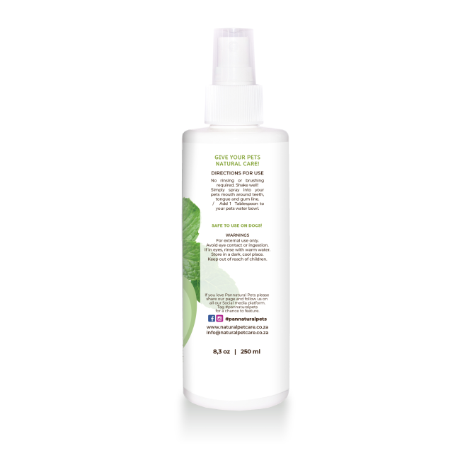 Pannatural Cool Breath - Breath Freshener back of bottle