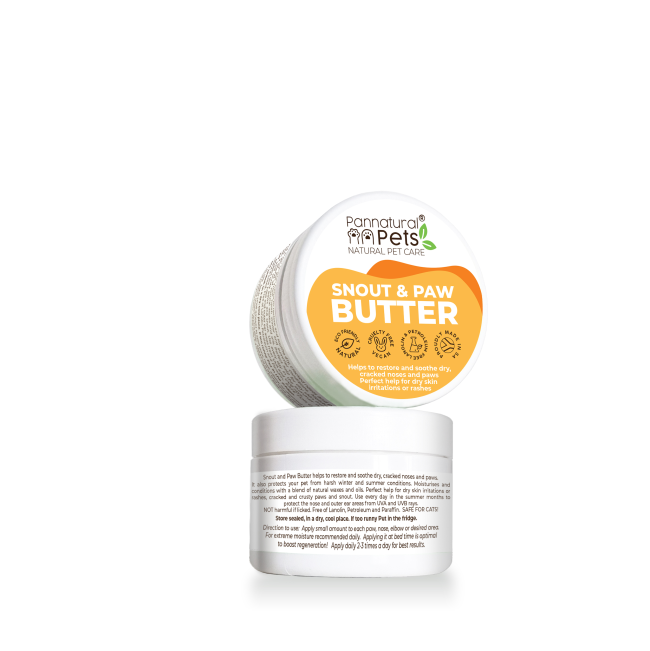 Pannatural Snout & Paw Butter back of packaging