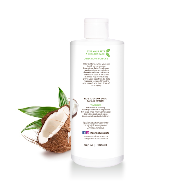 Pannatural Hypo Allergen Conditioner back of bottle
