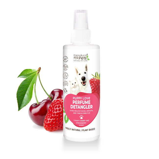 Pannatural Puppy Love Detangler strawberry and cherry