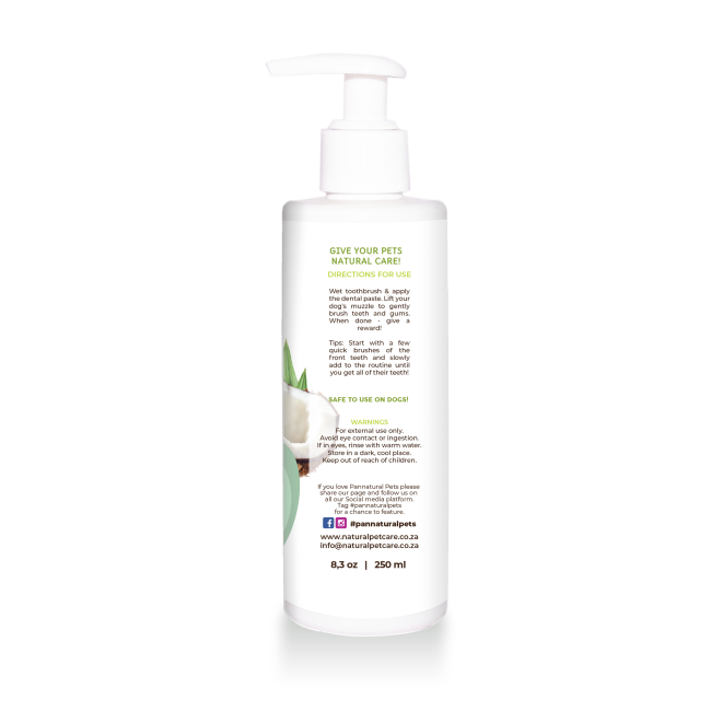 Pannatural Clean Teeth - Tooth Gel back of bottle