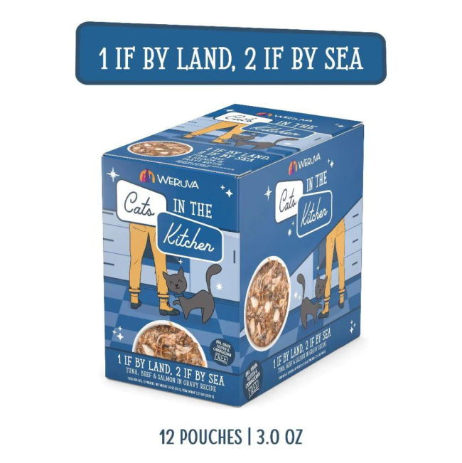 Weruva 1 If By Land 2 If By Sea Wet Cat Food box