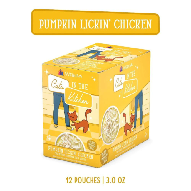 Weruva Pumpkin Lickin' Chicken Soup for Cats box packaging