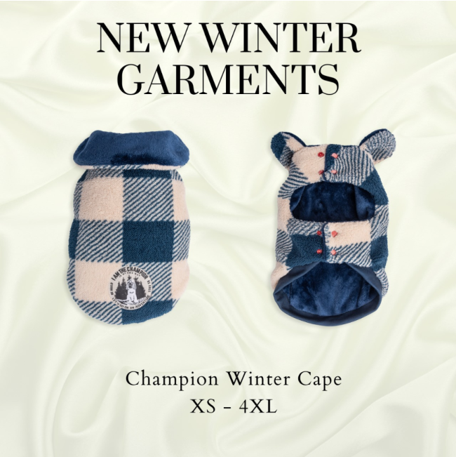 Dog’s Life Champion Winter Cape blue