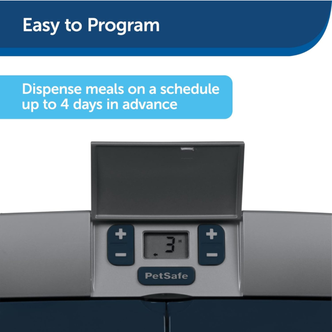 Digital 2 Meal Pet Feeder easy to program