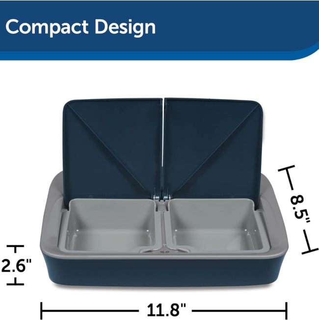 Digital 2 Meal Pet Feeder size