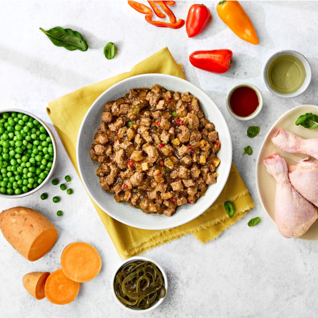 Naturo Grain and Gluten Free Chicken in Herb Gravy Dished