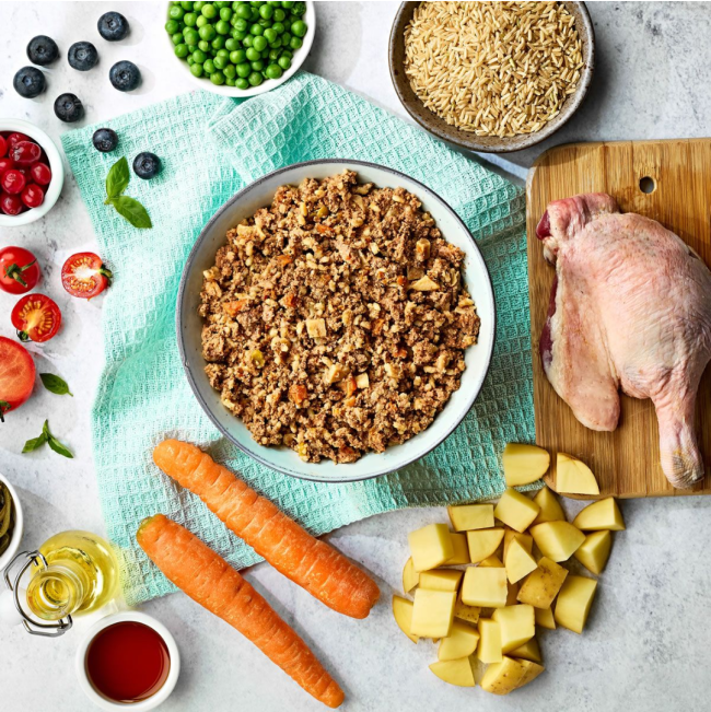 Naturo Duck With Rice and Vegetables Adult Wet Dog Food Ingredients