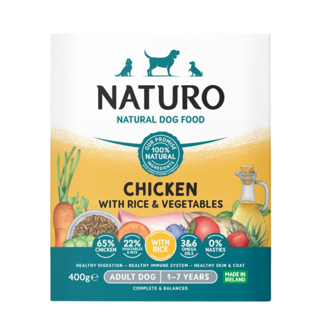 Naturo Chicken with Rice and Vegetables Wet Adult Dog Food