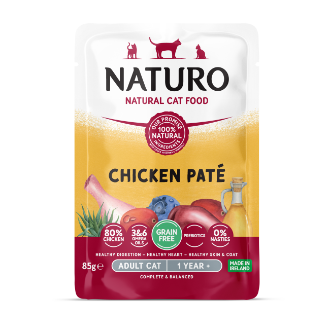 Naturo Chicken Pate Adult Wet Cat Food Pouch 85g