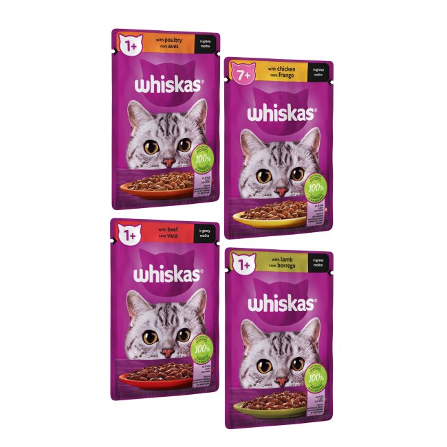 FOUR POUCH VARIANTS THAT COME IN EACH BOX