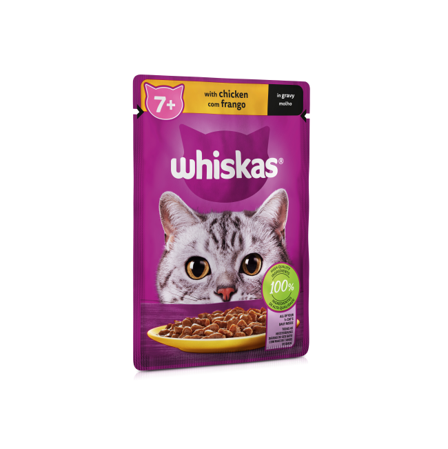 Whiskas senior cat food pouch