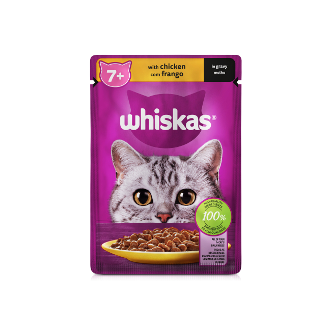 Whiskas Chicken Wet Senior Cat Food In Gravy ePETstore