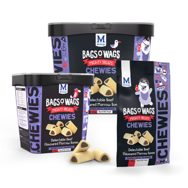 Bags O Wags Marrow Bones Chewies Dog Treats group shot