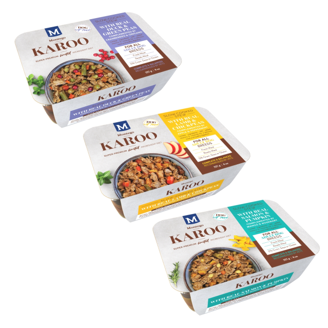 duck, lamb & salmon tubs group pack shot