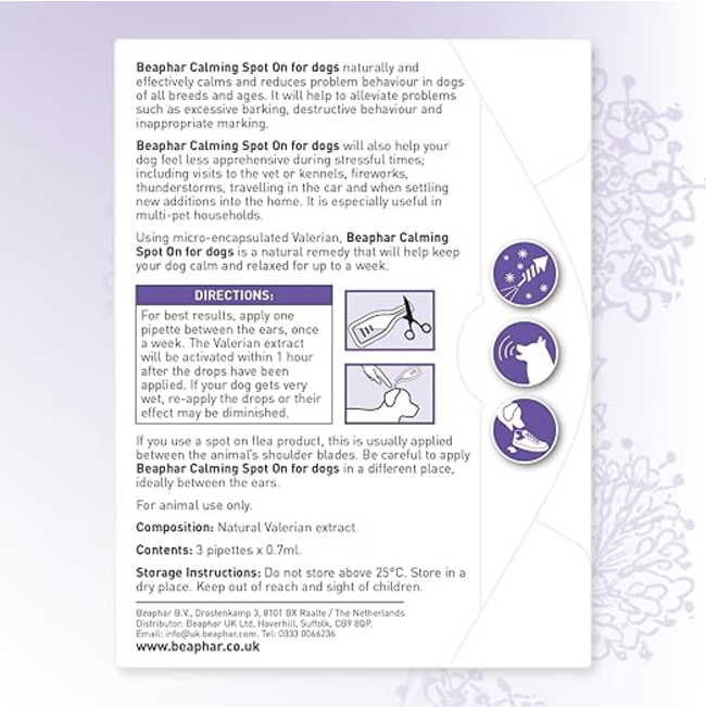 back of pack with usage info