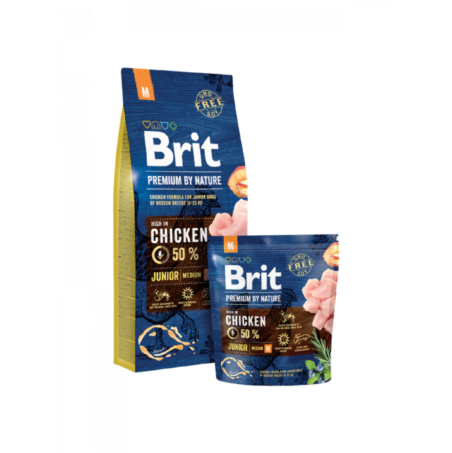Brit Premium Dog Dry Food Junior Medium group shot