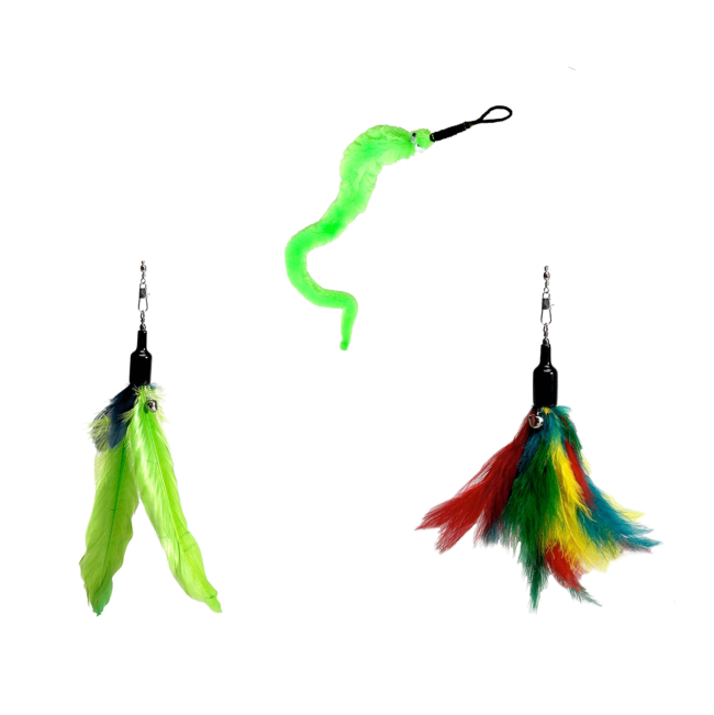 Bundle 4 Green Worm, Rainbow & Chicken (Green)