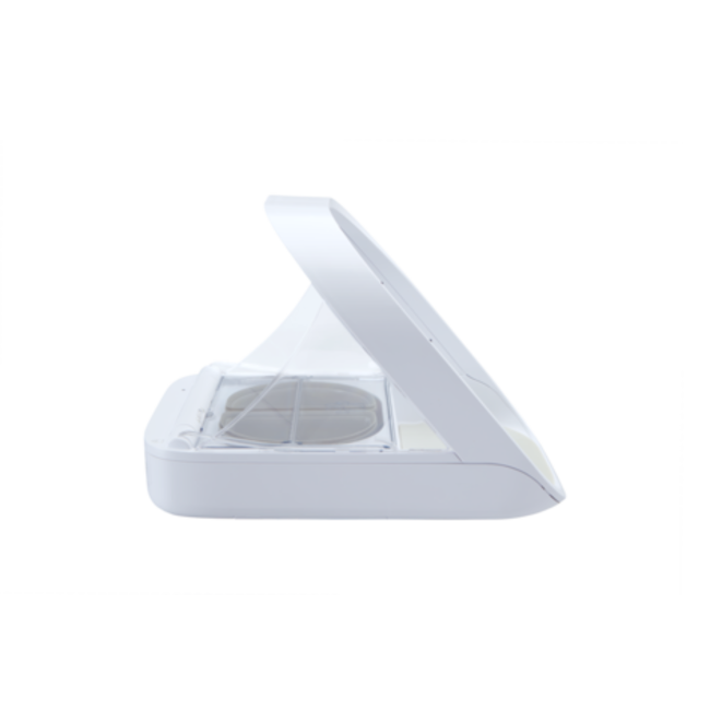 Side of Surefeed Microchip Pet Feeder Connect closed