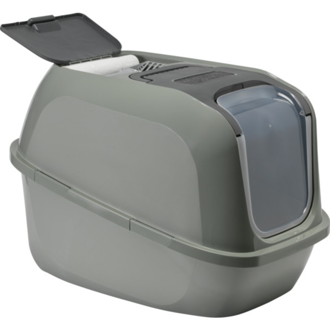 lid open to show filter storage