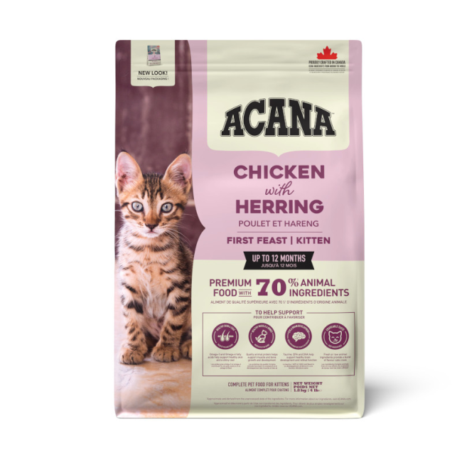 Acana Cat First Feast Kitten Recipe Food in Bag