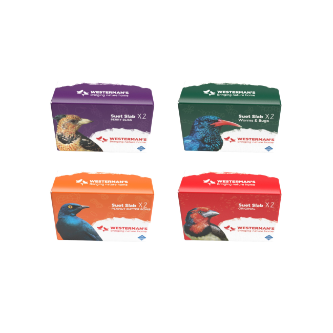Suet Slabs For Wild Birds - Twin Pack in packaging