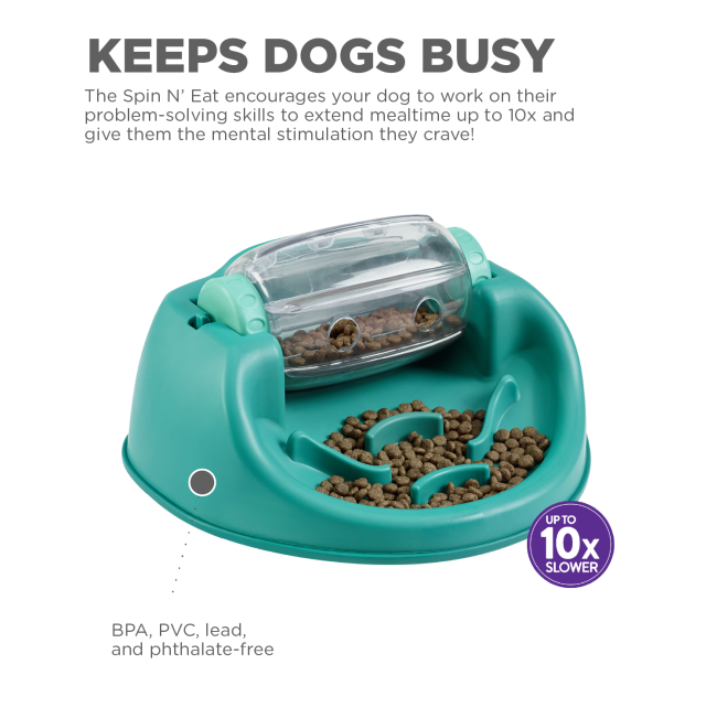 benefits of the toy for slower eating, mental stimulation & problem-solving