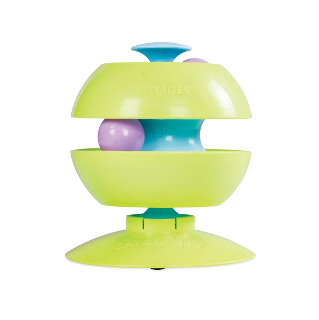 3-in-1 Twist-A-Ball Track Cat Toy