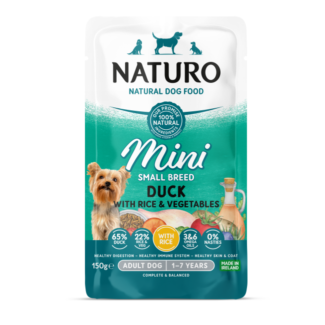 Naturo Mini Adult Duck Veg & Brown Rice Wet Dog Food