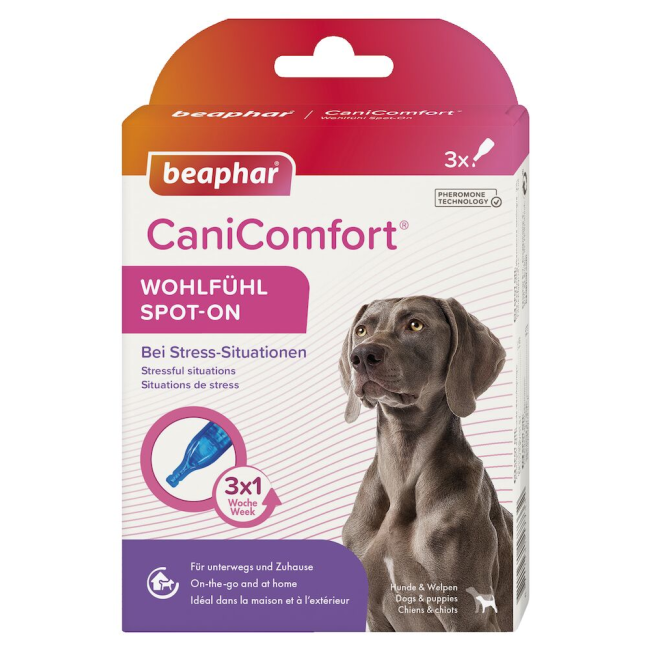 front of pack with dog and valerian images