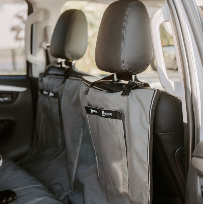 straps around front seats in car