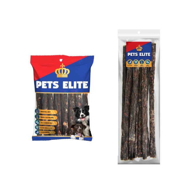 Pets Elite Beef Dry Sausage Dog Chew Treats