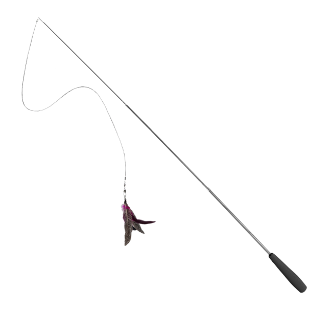 black rod with guinea foul attachment
